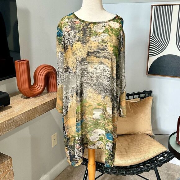 Bryn Walker Abstract Pullover Tunic - Picture 1 of 6
